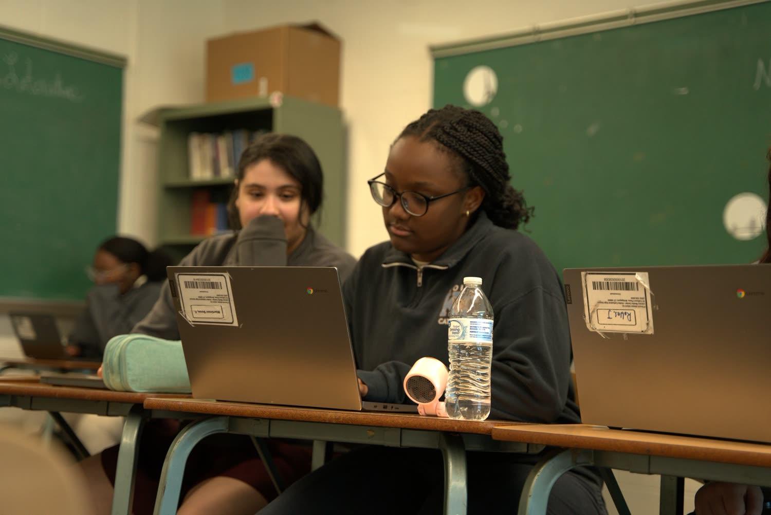 Kolbe students working side by side