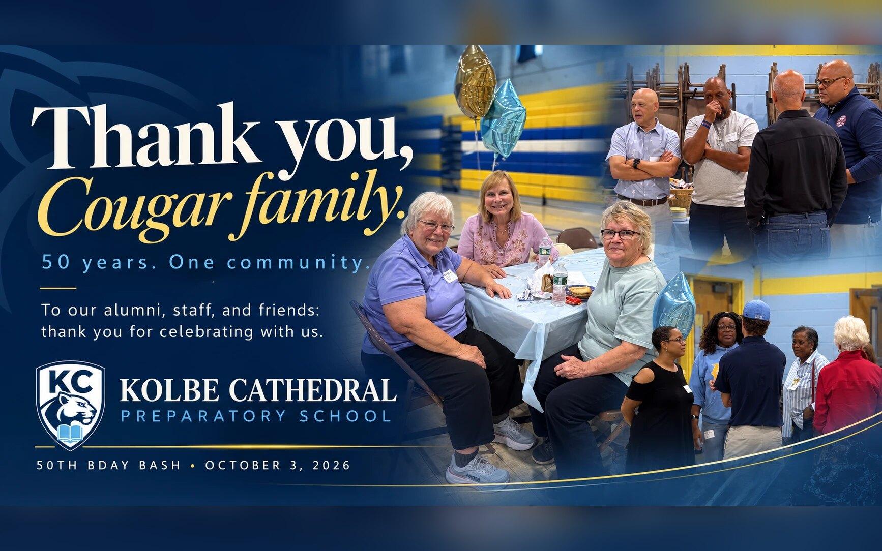 Thank you, Cougar family: the 50th Bday Bash