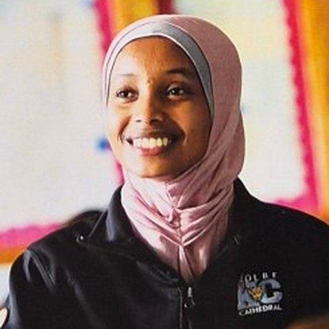 A Kolbe student smiling in the classroom