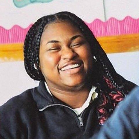A Kolbe student laughing in class