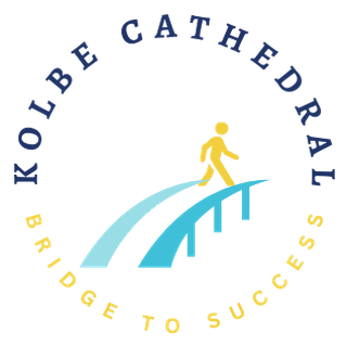 Bridge to Success logo: a student crossing a bridge, with the words Kolbe Cathedral above and Bridge to Success below